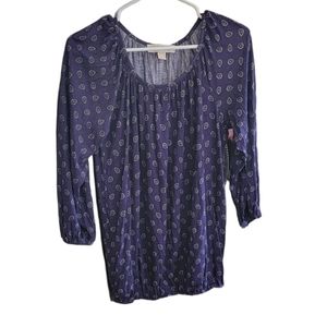 MICHAEL KORS Eye Feather Blouse